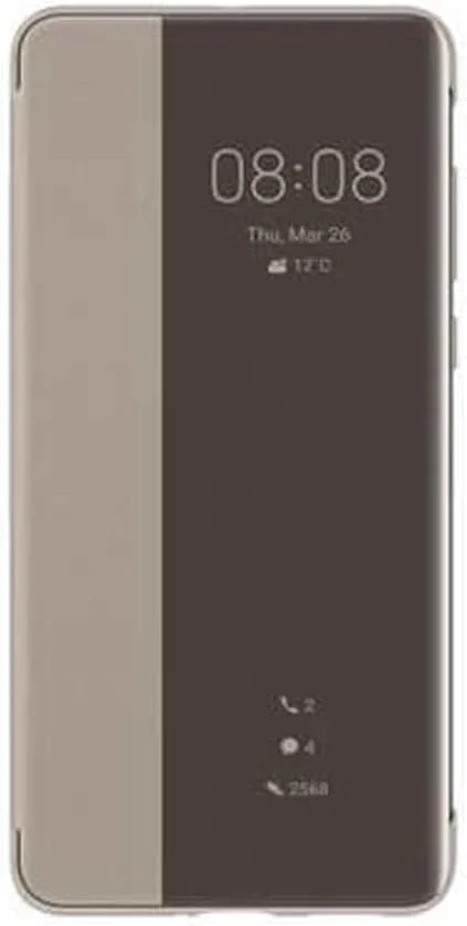 کاور هوشمند گوشی موبایل Huawei P40 مدل Smart View Flip، لوازم جانبی اصلی، خاکی