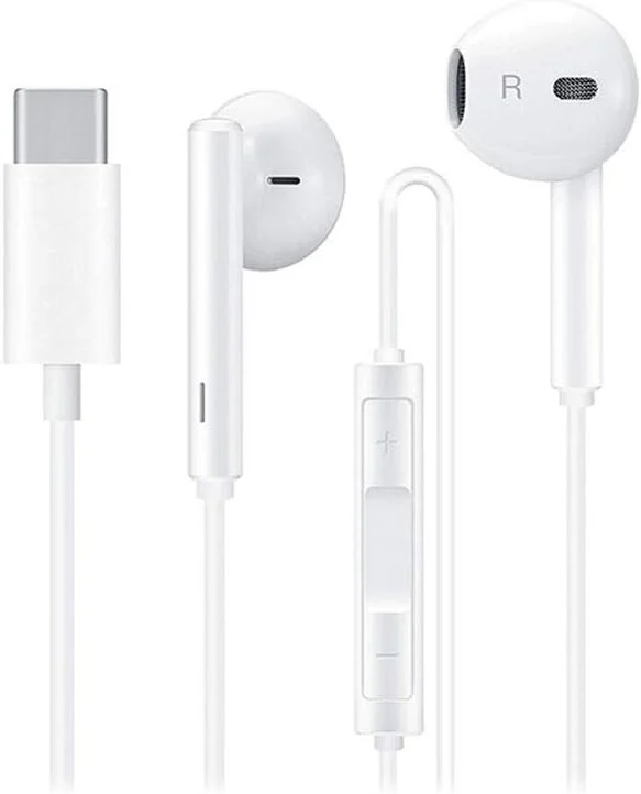 هدفون داخل گوشی کلاسیک Hi-Res هوآوی با سیم و کنترل، نسخه USB Type-C برای هوآوی میت 10 - سفید هدفون داخل گوشی کلاسیک Hi-Res هوآوی با سیم و کنترل، نسخه USB Type-C برای هوآوی میت 10 - سفید