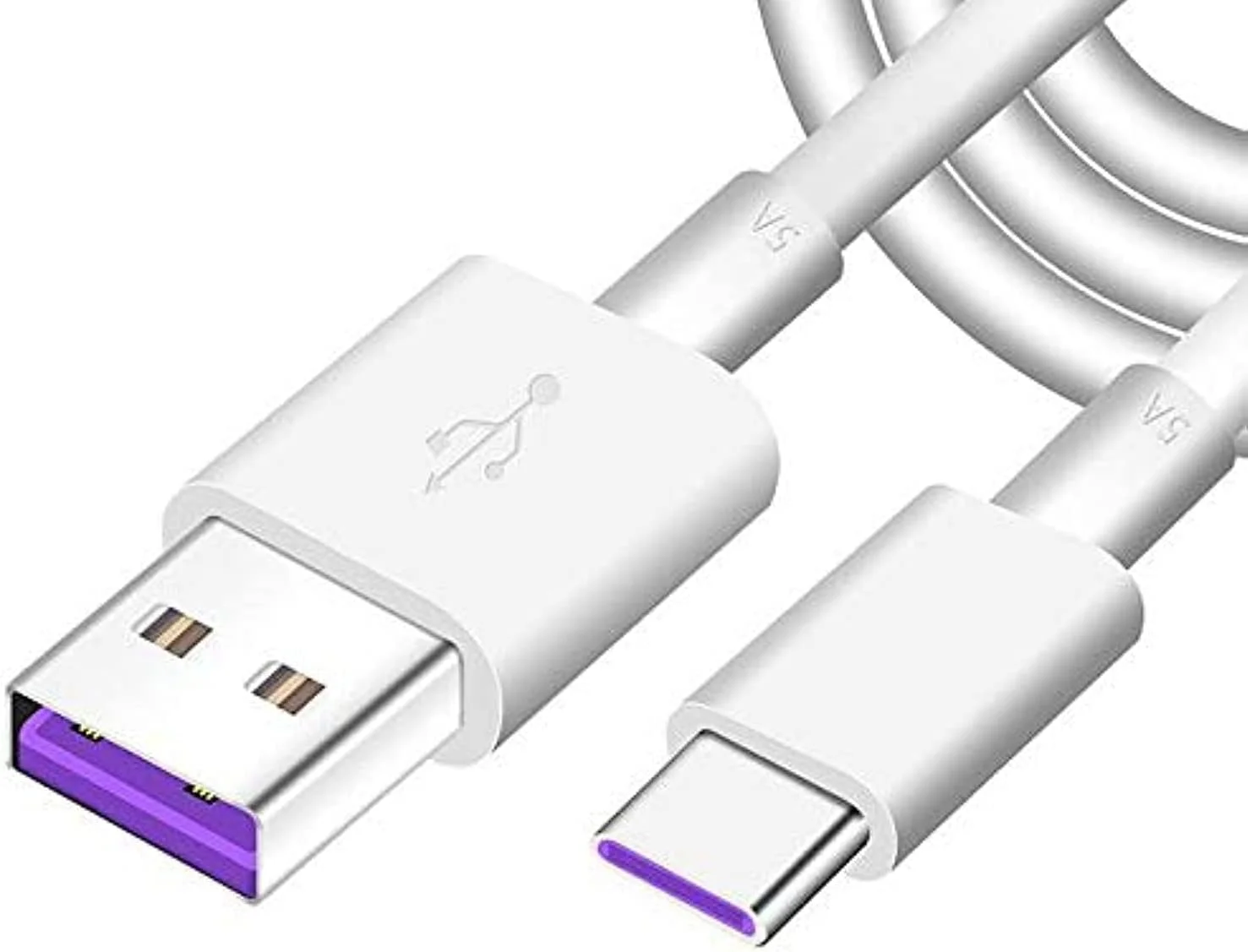 کابل شارژ سریع اصلی هواوی USB Type C 5A 1 متری برای شارژ و انتقال داده فوق العاده سریع Huawei P30 Pro/Mate 20 Pro/ Mate9/Mate10/P20Pro/Honor9/Note10