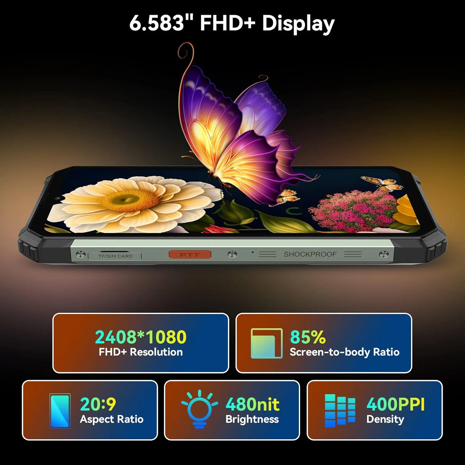 گوشی هوشمند مقاوم Blackview BV7100، باتری 13000 میلی آمپر ساعتی، شارژ سریع 33 واتی، 10 گیگابایت رم + 128 گیگابایت حافظه/قابل ارتقا تا 1 ترابایت، صفحه نمایش 6.58 اینچی FHD+، گوشی مقاوم ضد آب IP69K، NFC، OTG، حالت دستکش، بازگشایی قفل با چهره/اثر انگشت گوشی هوشمند مقاوم Blackview BV7100، باتری 13000 میلی آمپر ساعتی، شارژ سریع 33 واتی، 10 گیگابایت رم + 128 گیگابایت حافظه/قابل ارتقا تا 1 ترابایت، صفحه نمایش 6.58 اینچی FHD+، گوشی مقاوم ضد آب IP69K، NFC، OTG، حالت دستکش، بازگشایی قفل با چهره/اثر انگشت