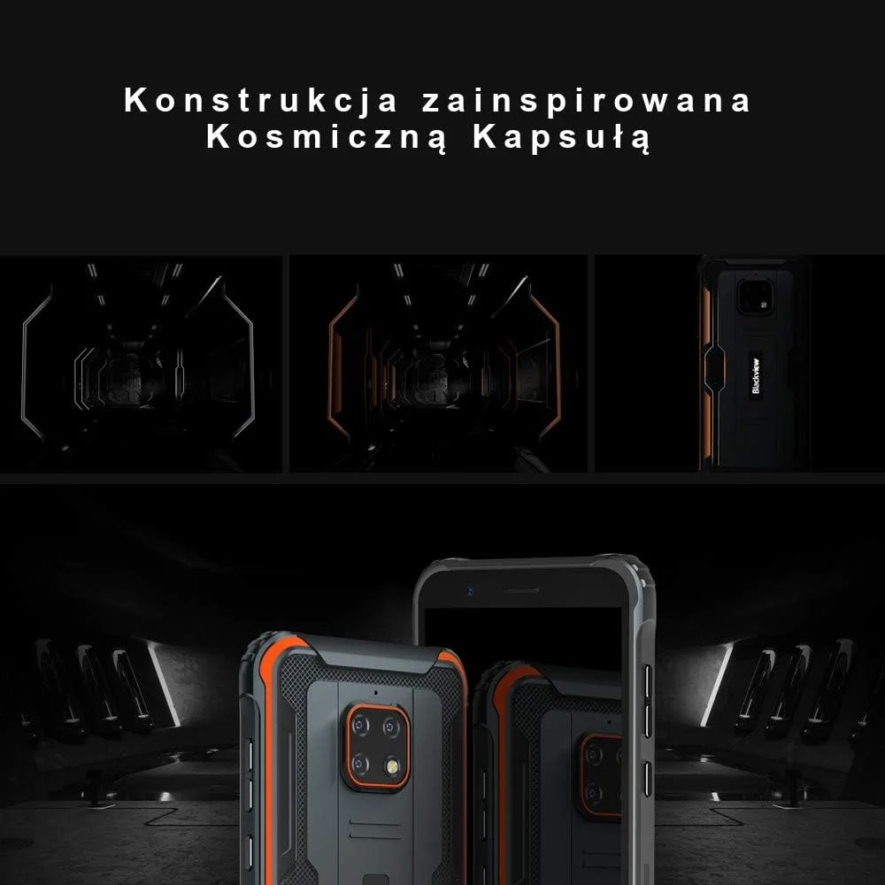 گوشی موبایل بلک ویو BV4900 دو سیم کارت 32 گیگابایت مشکی نارنجی