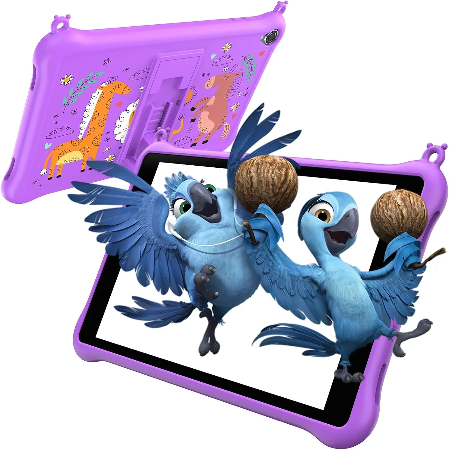 تبلت کودکانه 8 اینچی Blackview مدل Tab50 Kids، تبلت اندروید 13 برای کودکان نوپا، 3+3 گیگابایت + 64 گیگابایت/TF 1 ترابایت، 5580 میلی آمپر ساعت، برنامه iKids از پیش نصب شده، کنترل والدین، حالت محافظت از چشم، حالت مطالعه - بنفش جادویی
