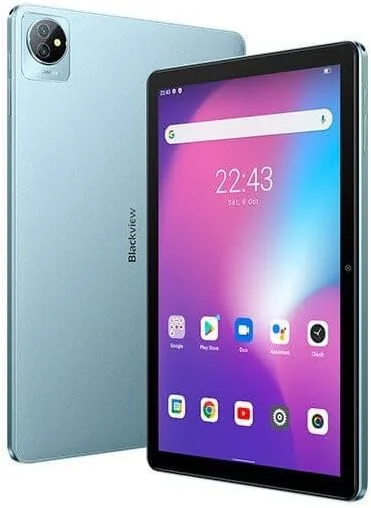 تبلت Blackview Tab 7 Wifi اندروید 12 با صفحه نمایش HD+ IPS، پردازنده چهار هسته ای 3 گیگابایت رم + 64 گیگابایت رام (کارت SD خارجی 1 ترابایتی)، باتری 6580 میلی آمپر ساعتی، دوربین دوگانه 5 مگاپیکسلی + 2 مگاپیکسلی، وای فای بلوتوث Type-C، جعبه دوتایی، 10.1 اینچی آبی گرگ و میش تبلت Blackview Tab 7 Wifi اندروید 12 با صفحه نمایش HD+ IPS، پردازنده چهار هسته ای 3 گیگابایت رم + 64 گیگابایت رام (کارت SD خارجی 1 ترابایتی)، باتری 6580 میلی آمپر ساعتی، دوربین دوگانه 5 مگاپیکسلی + 2 مگاپیکسلی، وای فای بلوتوث Type-C، جعبه دوتایی، 10.1 اینچی آبی گرگ و میش