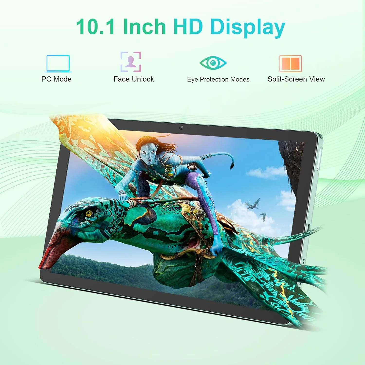 تبلت Blackview Tab 80 با صفحه نمایش 10.1 اینچی، اندروید 13، حافظه 16 گیگابایت + 128 گیگابایت/TF 1 ترابایت، دو سیم کارت 4G LTE + وای فای 5G/2.4G، تبلت گیمینگ هشت هسته ای، باتری 7680 میلی آمپر، دوربین دوگانه 13 مگاپیکسل + 8 مگاپیکسل، Type-C/Face ID/GPS/OTG - خاکستری