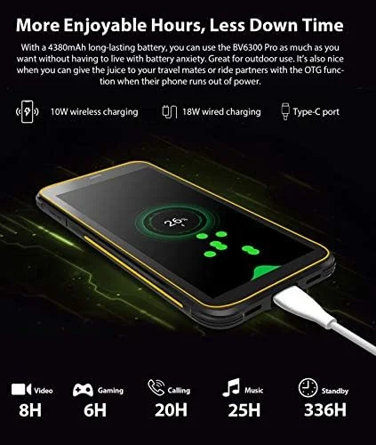 گوشی مقاوم Blackview BV6300 Pro، 6 گیگابایت رم + 128 گیگابایت حافظه داخلی، ضد آب، ضد گرد و غبار، ضد ضربه، دوربین چهارگانه پشتی، باتری 4380 میلی آمپر ساعتی، اندروید 10.0 اینچی 5.7، 4G (مشکی) گوشی مقاوم Blackview BV6300 Pro، 6 گیگابایت رم + 128 گیگابایت حافظه داخلی، ضد آب، ضد گرد و غبار، ضد ضربه، دوربین چهارگانه پشتی، باتری 4380 میلی آمپر ساعتی، اندروید 10.0 اینچی 5.7، 4G (مشکی)