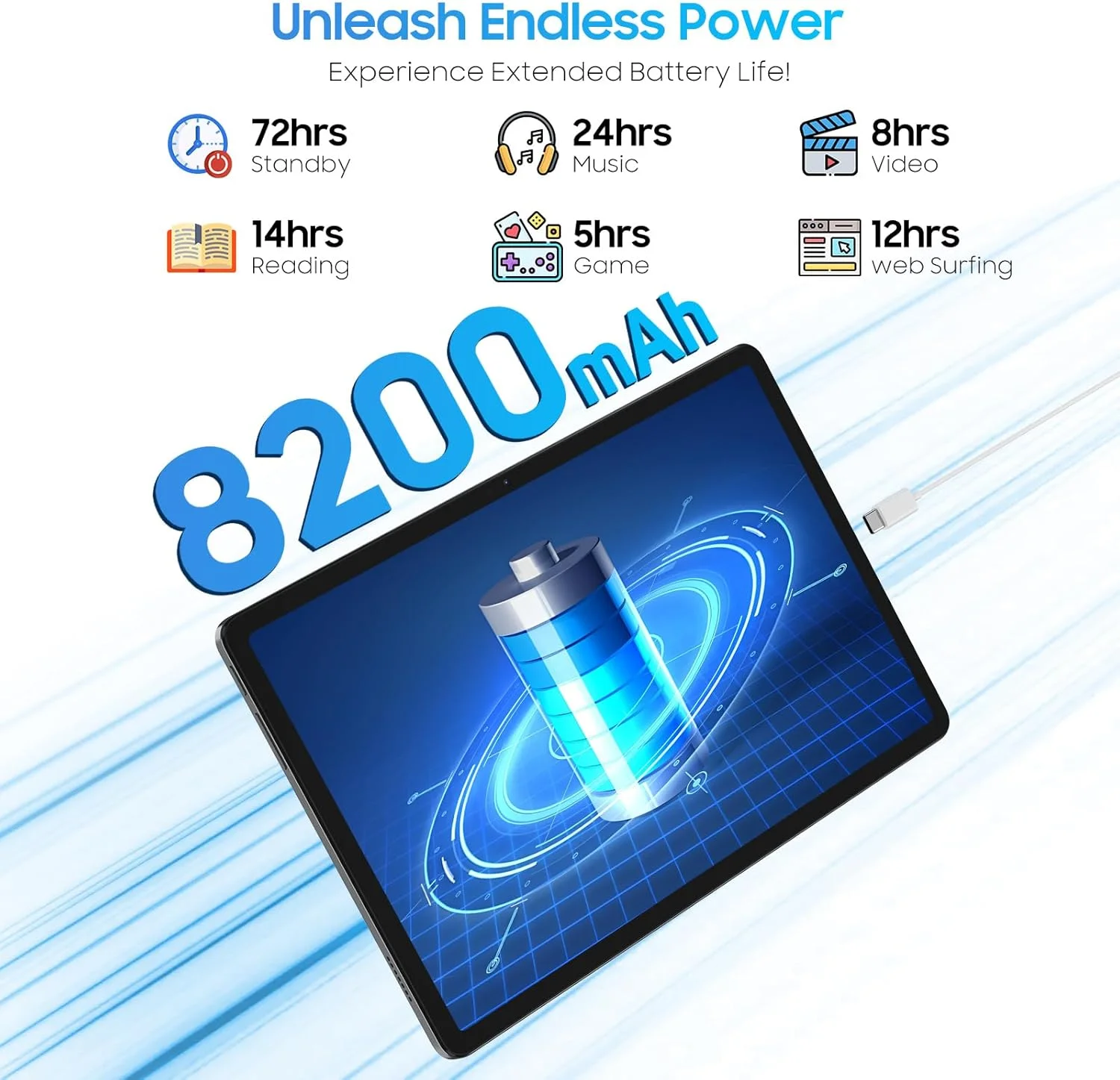 تبلت اندروید Blackview با Gemini Ai 2.0، تبلت 11 اینچی با 12 گیگابایت + 128 گیگابایت/2 ترابایت TF، تبلت های وای فای 5G، پردازنده هشت هسته ای، 8200mAh/شارژ سریع، 120HZ/13MP+8MP Ai / Face ID، خاکستری تبلت اندروید Blackview با Gemini Ai 2.0، تبلت 11 اینچی با 12 گیگابایت + 128 گیگابایت/2 ترابایت TF، تبلت های وای فای 5G، پردازنده هشت هسته ای، 8200mAh/شارژ سریع، 120HZ/13MP+8MP Ai / Face ID، خاکستری