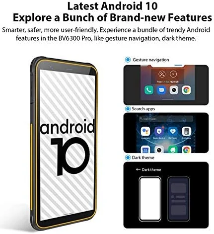 گوشی مقاوم Blackview BV6300 Pro، 6 گیگابایت رم + 128 گیگابایت حافظه داخلی، ضد آب، ضد گرد و غبار، ضد ضربه، دوربین چهارگانه پشتی، باتری 4380 میلی آمپر ساعتی، اندروید 10.0 اینچی 5.7، 4G (مشکی) گوشی مقاوم Blackview BV6300 Pro، 6 گیگابایت رم + 128 گیگابایت حافظه داخلی، ضد آب، ضد گرد و غبار، ضد ضربه، دوربین چهارگانه پشتی، باتری 4380 میلی آمپر ساعتی، اندروید 10.0 اینچی 5.7، 4G (مشکی)