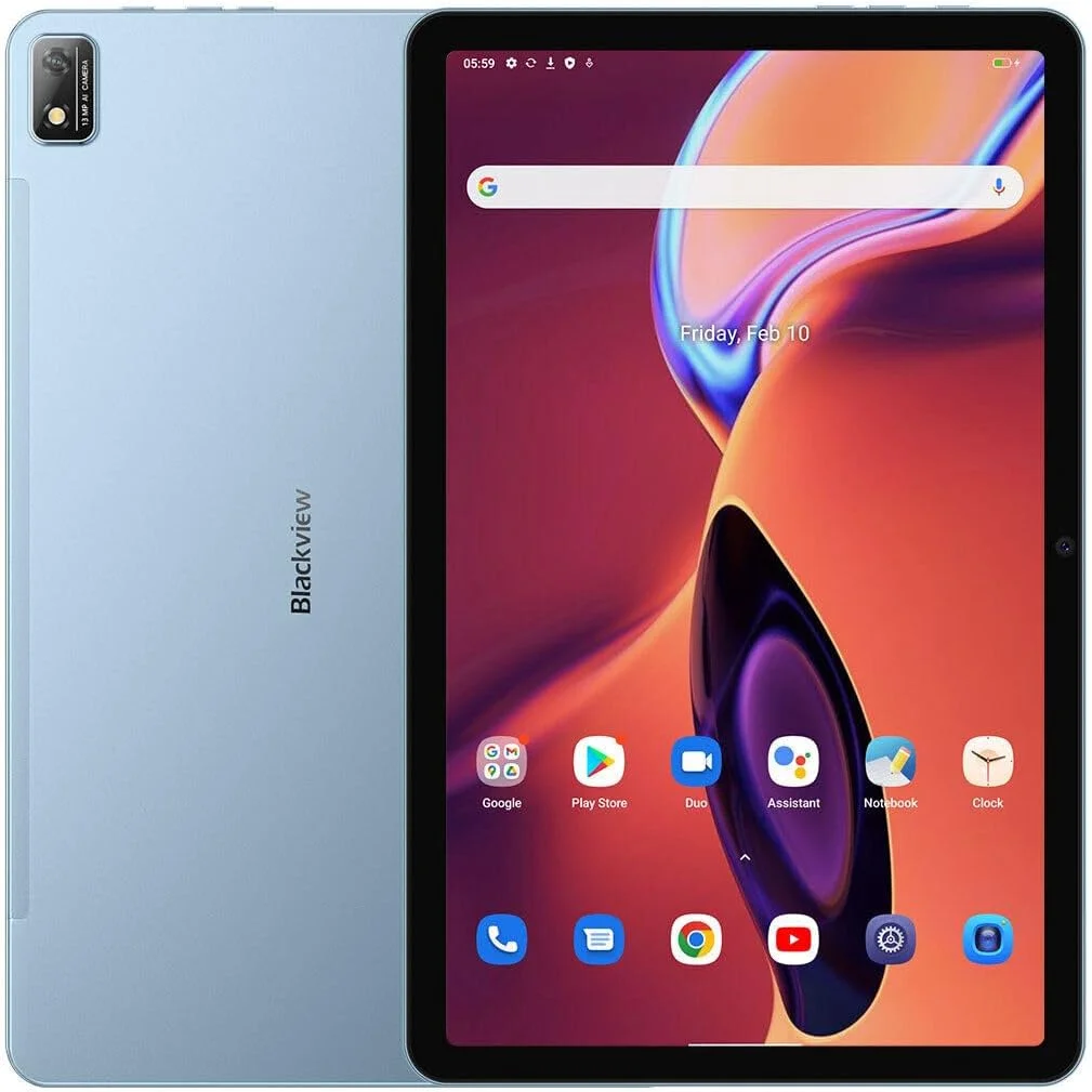 تبلت Blackview Tab 16 (دو سیم کارت - اندروید 12 - 11 اینچ - 4G/LTE - 256 گیگابایت حافظه داخلی، 8 گیگابایت رم) آبی