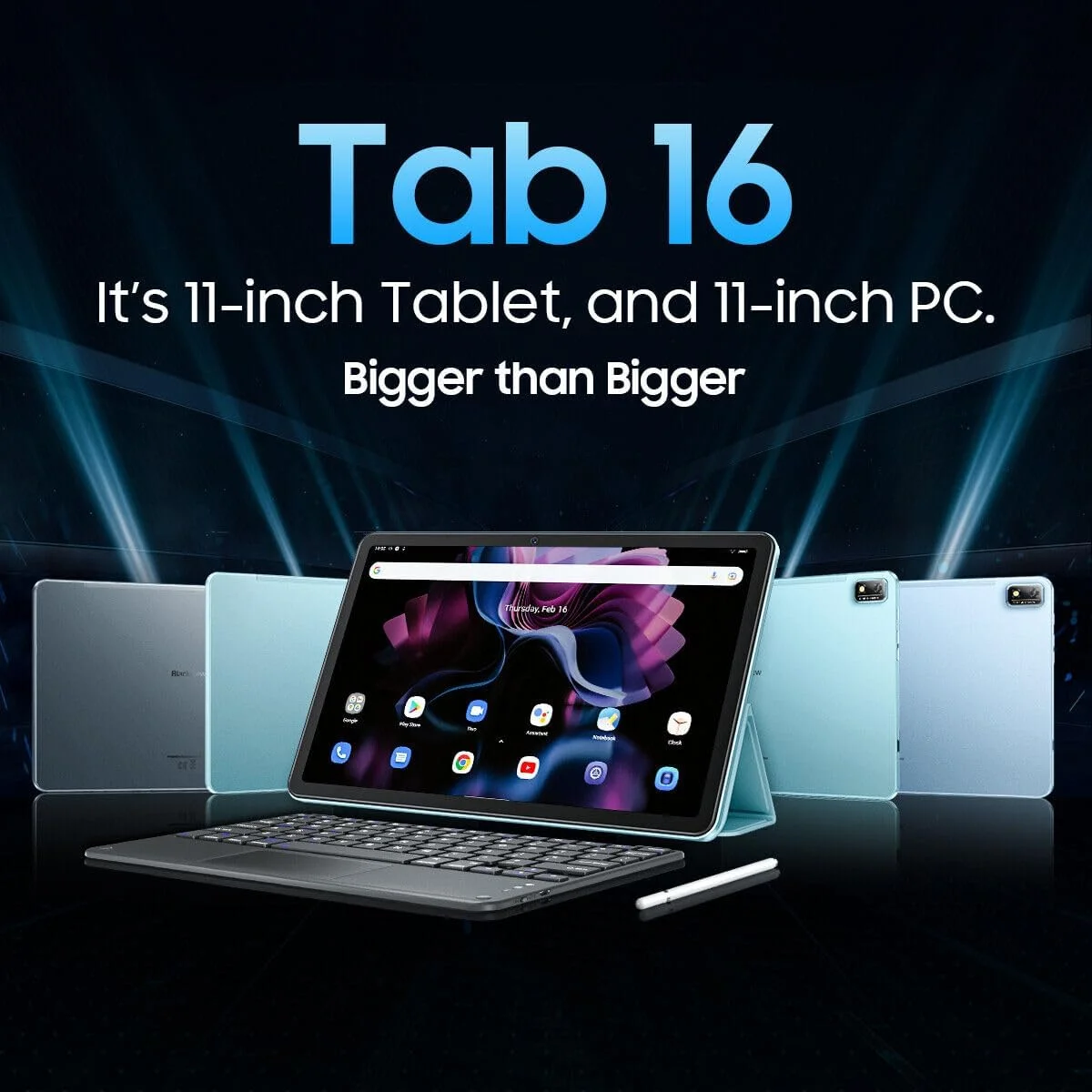 تبلت Blackview Tab 16 (دو سیم کارت - اندروید 12 - 11 اینچ - 4G/LTE - 256 گیگابایت حافظه داخلی، 8 گیگابایت رم) آبی تبلت Blackview Tab 16 (دو سیم کارت - اندروید 12 - 11 اینچ - 4G/LTE - 256 گیگابایت حافظه داخلی، 8 گیگابایت رم) آبی