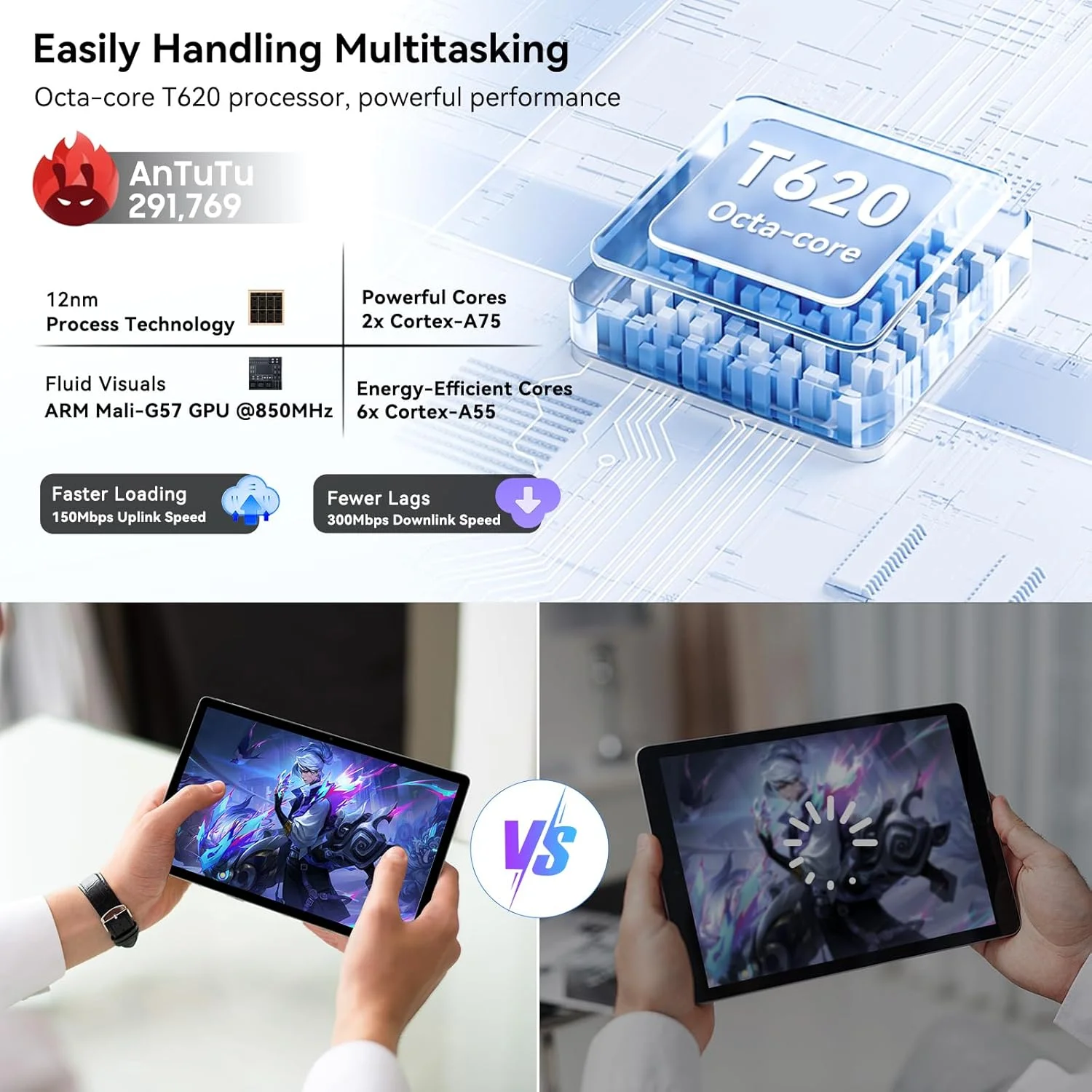 تبلت 13 اینچی اندروید Blackview Mega8 2025، حافظه داخلی 256 گیگابایت، تبلت گیمینگ هشت هسته ای Unisoc T620، تبلت اندروید 15، باتری 11000 میلی آمپر ساعت/18 وات، تبلت بزرگ 13 اینچی، Google GMS، Widevine L1، LTE/5G WiF، دوربین 13+50 مگاپیکسل، قلم و کیف، خاکستری