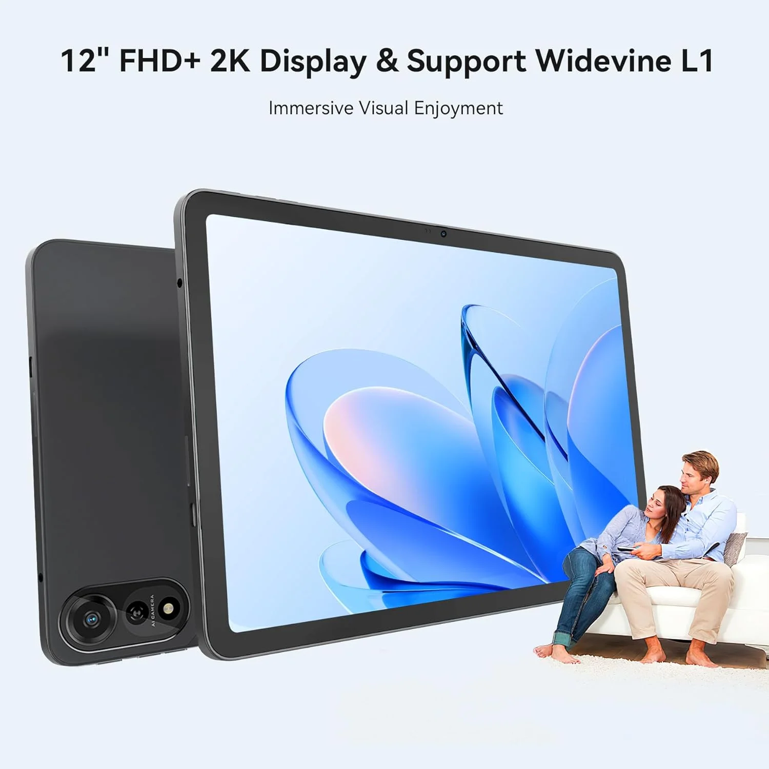 تبلت Blackview Mega2 2024 اندروید 15، 12(4+8) گیگابایت + 256 گیگابایت قابل ارتقا تا 2 ترابایت، مدل Wi-Fi 6، تبلت 12 اینچی با صفحه نمایش HD+IPS، 9000mAh، بلندگوهای دوگانه و دوربین، BT5.3، Google GMS، پردازنده 2.0GHz، قهوه ای