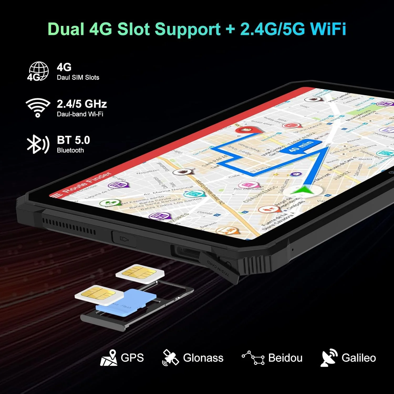 تبلت مقاوم Blackview با صفحه نمایش 10.36 اینچی 2.4K، تبلت هشت هسته ای 22000mAh، رم 24 گیگابایتی (8+16) + رام 256 گیگابایتی + قابلیت ارتقا تا 1 ترابایت، دوربین ضد آب 48 مگاپیکسلی + 16 مگاپیکسلی، 4G LTE/5G WiFi، BT 5.0/OTG/GPS - مشکی تبلت مقاوم Blackview با صفحه نمایش 10.36 اینچی 2.4K، تبلت هشت هسته ای 22000mAh، رم 24 گیگابایتی (8+16) + رام 256 گیگابایتی + قابلیت ارتقا تا 1 ترابایت، دوربین ضد آب 48 مگاپیکسلی + 16 مگاپیکسلی، 4G LTE/5G WiFi، BT 5.0/OTG/GPS - مشکی