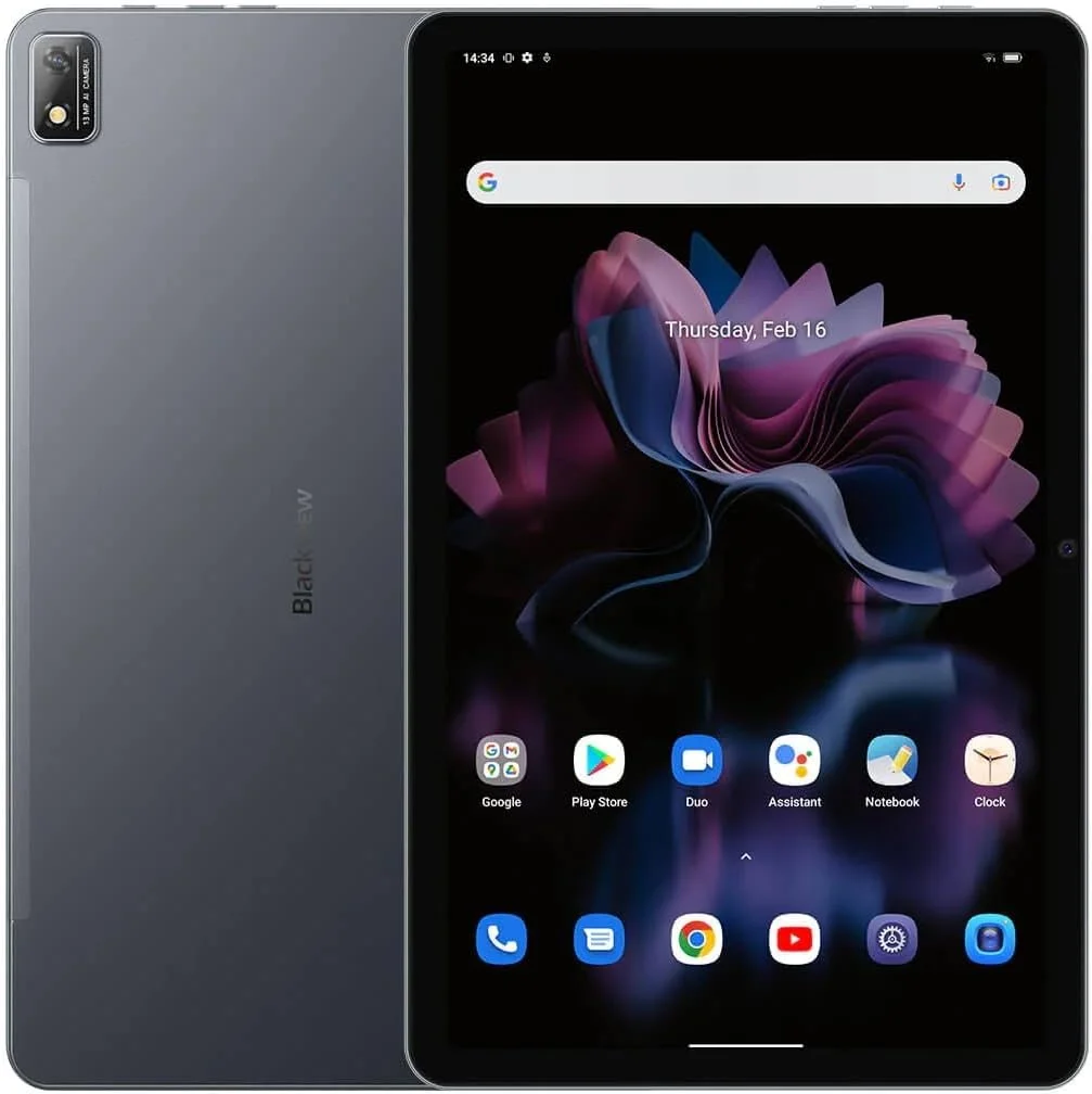تبلت Blackview Tab 16 دو سیم کارت 4G، وای فای، 8 گیگابایت + 256 گیگابایت، 7680 میلی آمپر ساعت، 11 اینچ 2K FHD+