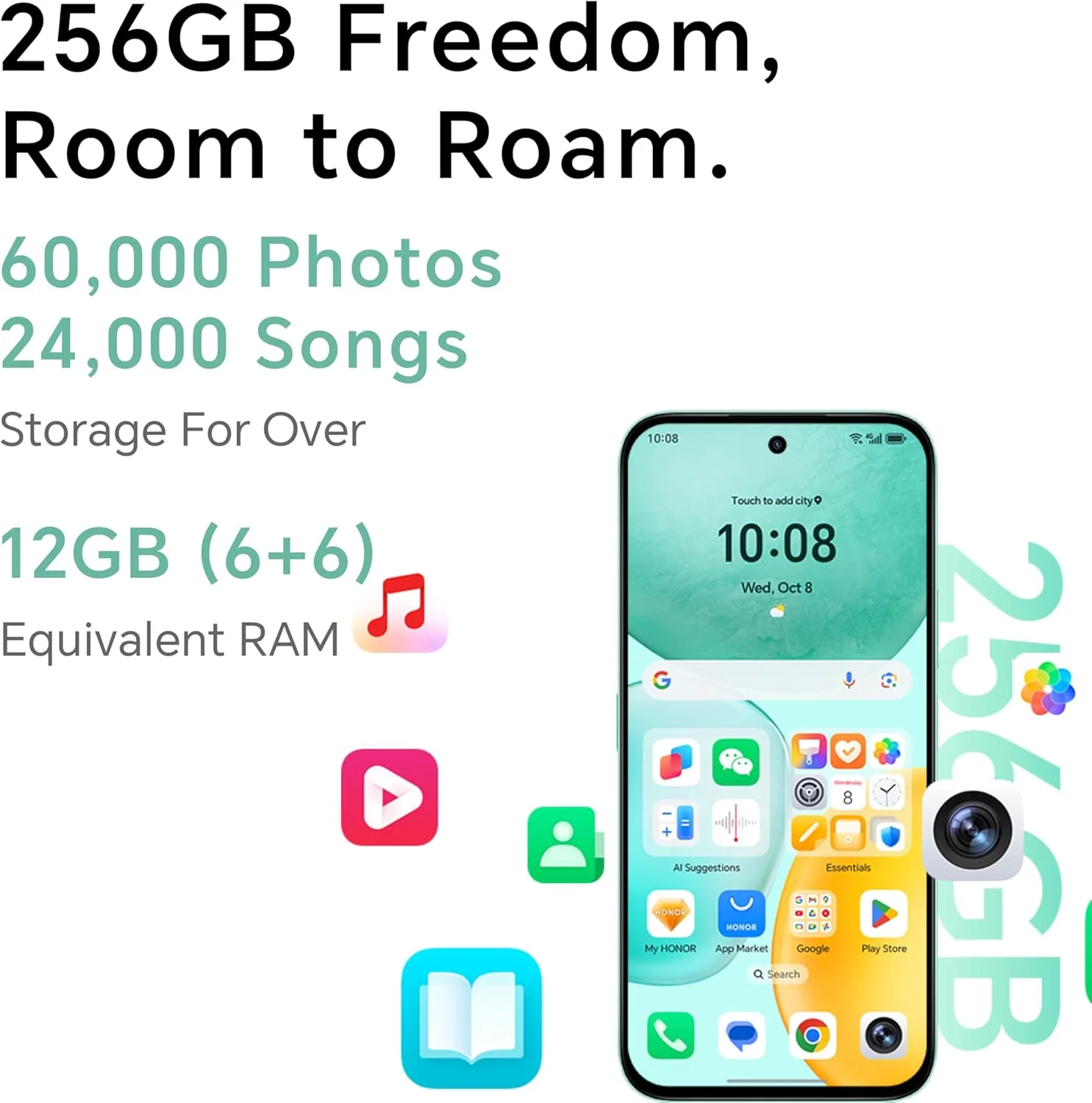 گوشی هوشمند آنر X6c با 6 گیگابایت رم و 256 گیگابایت رام، صفحه نمایش 6.61 اینچی 120 هرتز، دوربین 50 مگاپیکسلی، شارژ سریع 35 واتی، دو سیم کارت، مشکی نیمه شب - نسخه خاورمیانه گوشی هوشمند آنر X6c با 6 گیگابایت رم و 256 گیگابایت رام، صفحه نمایش 6.61 اینچی 120 هرتز، دوربین 50 مگاپیکسلی، شارژ سریع 35 واتی، دو سیم کارت، مشکی نیمه شب - نسخه خاورمیانه