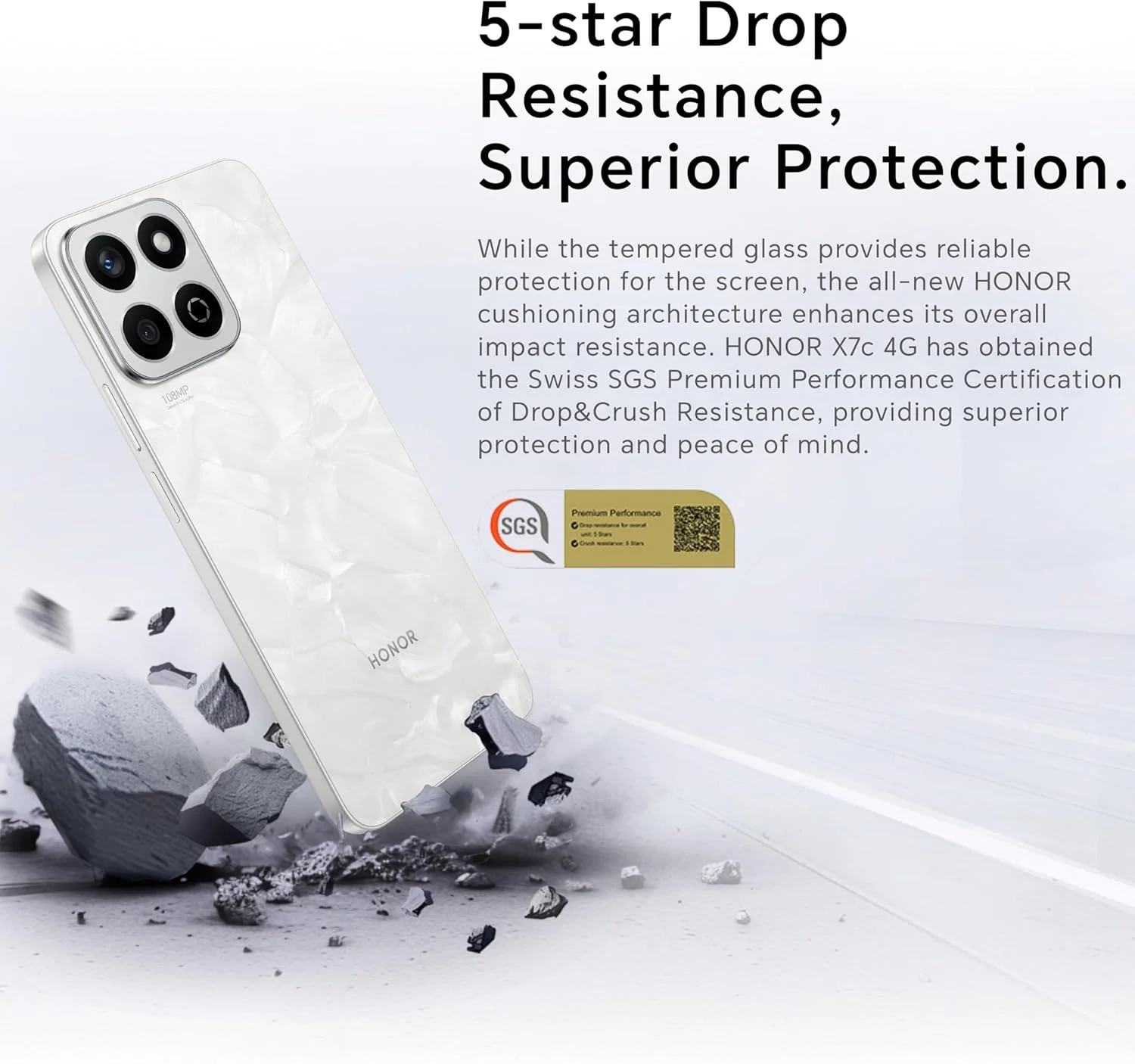 گوشی موبایل آنر X7c دو سیم کارت 256 گیگابایت با 16 گیگابایت (8+8) رم - سفید مهتابی 4G - نسخه خاورمیانه گوشی موبایل آنر X7c دو سیم کارت 256 گیگابایت با 16 گیگابایت (8+8) رم - سفید مهتابی 4G - نسخه خاورمیانه