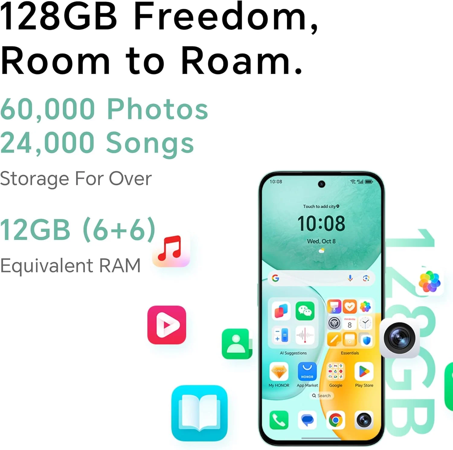 گوشی موبایل آنر X6c دو سیم کارت 128 گیگابایت حافظه داخلی + 6 گیگابایت رم (فقط GSM | بدون CDMA) نسخه بین المللی آنلاک شده کارخانه ای 4G/LTE (مشکی نیمه شب) گوشی موبایل آنر X6c دو سیم کارت 128 گیگابایت حافظه داخلی + 6 گیگابایت رم (فقط GSM | بدون CDMA) نسخه بین المللی آنلاک شده کارخانه ای 4G/LTE (مشکی نیمه شب)