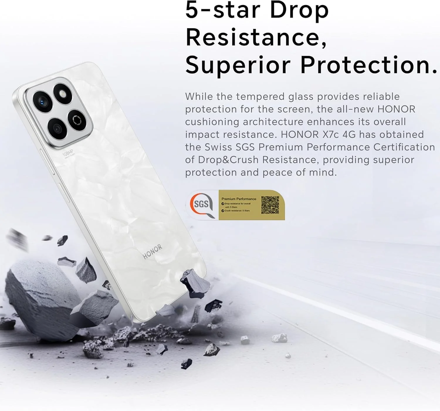 گوشی موبایل آنر X7c 5G با 8 گیگابایت رم (4+4 گیگابایت رم توربو)، 256 گیگابایت حافظه داخلی، دو سیم کارت، رنگ سفید مهتابی، به همراه شارژر سریع 35 واتی رایگان - نسخه خاورمیانه گوشی موبایل آنر X7c 5G با 8 گیگابایت رم (4+4 گیگابایت رم توربو)، 256 گیگابایت حافظه داخلی، دو سیم کارت، رنگ سفید مهتابی، به همراه شارژر سریع 35 واتی رایگان - نسخه خاورمیانه