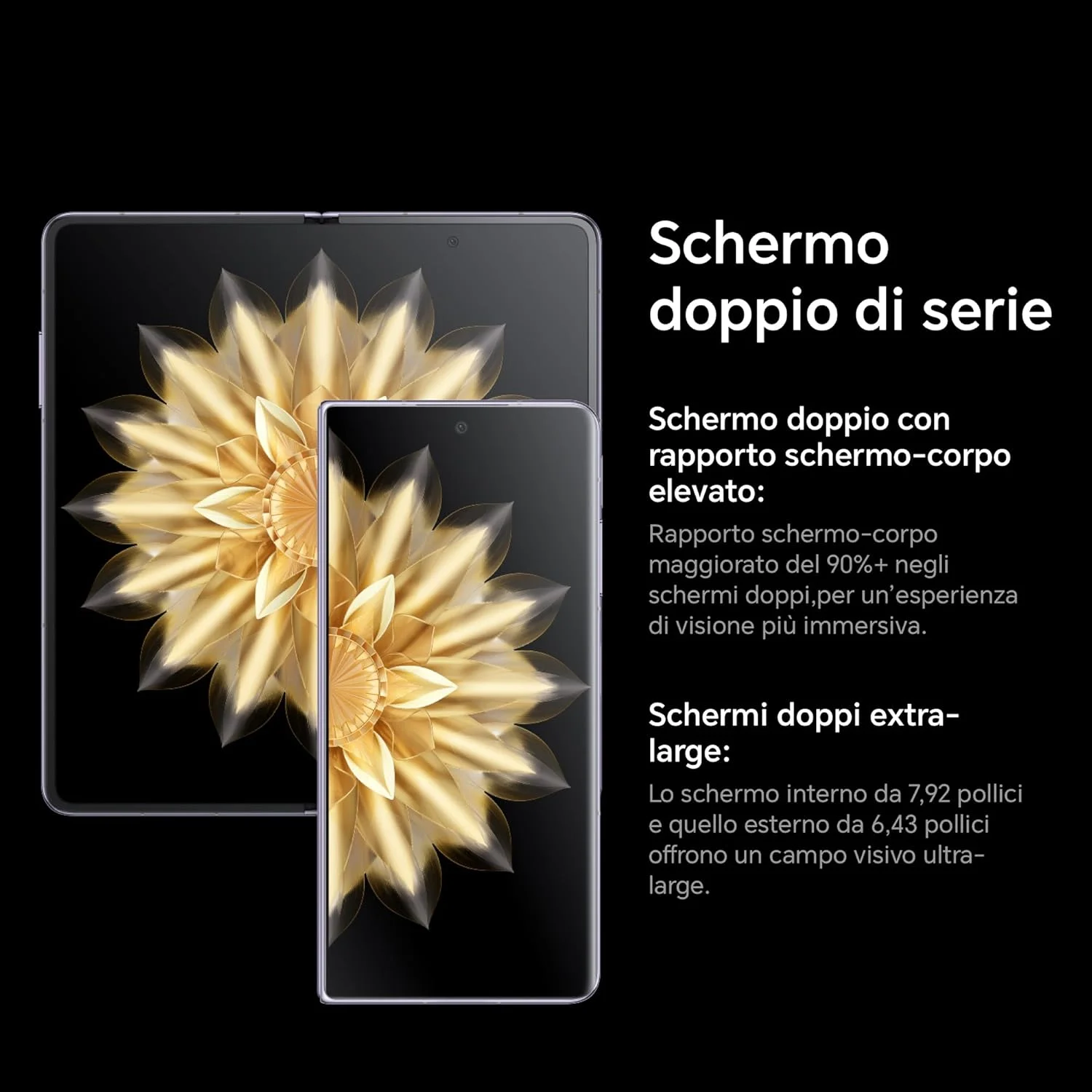 گوشی موبایل آنر Magic V2 نسخه استاندارد دو سیم کارت 512 گیگابایت رام + 16 گیگابایت رم (GSM | CDMA) فکتوری آنلاک 5G (مشکی نیمه شب) - نسخه بین المللی