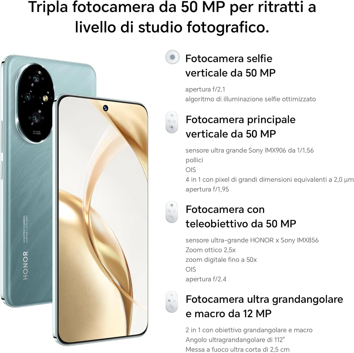 گوشی هوشمند HONOR 200 5G | حافظه داخلی 512 گیگابایت + رم 12 گیگابایت | نمایشگر 6.7 اینچی OLED با نرخ نوسازی 120 هرتز | دوربین سه گانه 50 مگاپیکسلی | پردازنده Snapdragon 7 Gen 3 | باتری 5200 میلی آمپر ساعتی | شارژ سریع 100 واتی | دو سیم کارت + eSIM | اندروید 14 (سبز زمردی)