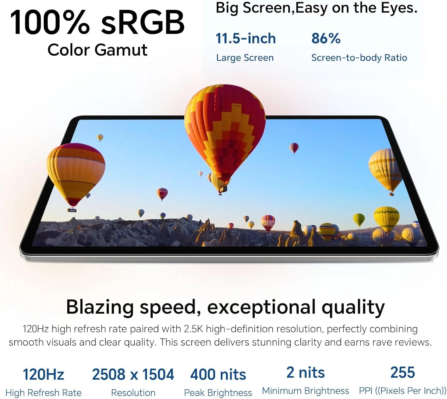 تبلت آنر Pad X9a با 6 گیگابایت رم و 128 گیگابایت حافظه داخلی، صفحه نمایش 11.5 اینچی 120 هرتز 2.5K Fullview، پردازنده Snapdragon 685، باتری 8300mAh، اندروید 15، نسخه WiFi، خاکستری تبلت آنر Pad X9a با 6 گیگابایت رم و 128 گیگابایت حافظه داخلی، صفحه نمایش 11.5 اینچی 120 هرتز 2.5K Fullview، پردازنده Snapdragon 685، باتری 8300mAh، اندروید 15، نسخه WiFi، خاکستری