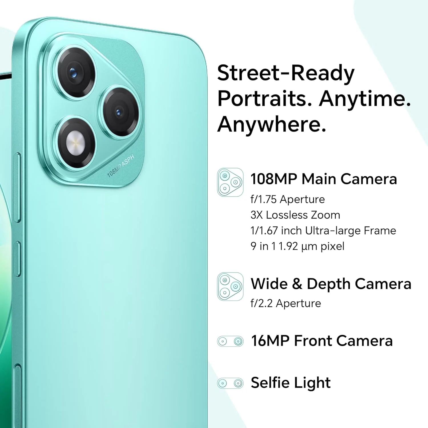 گوشی هوشمند آنر 400 لایت 5G اندروید با هوش مصنوعی، دکمه دوربین هوش مصنوعی، دوربین 108 مگاپیکسلی، 8 گیگابایت رم + 256 گیگابایت حافظه، مقاوم در برابر آب، سبز مارس (نسخه بین المللی) گوشی هوشمند آنر 400 لایت 5G اندروید با هوش مصنوعی، دکمه دوربین هوش مصنوعی، دوربین 108 مگاپیکسلی، 8 گیگابایت رم + 256 گیگابایت حافظه، مقاوم در برابر آب، سبز مارس (نسخه بین المللی)