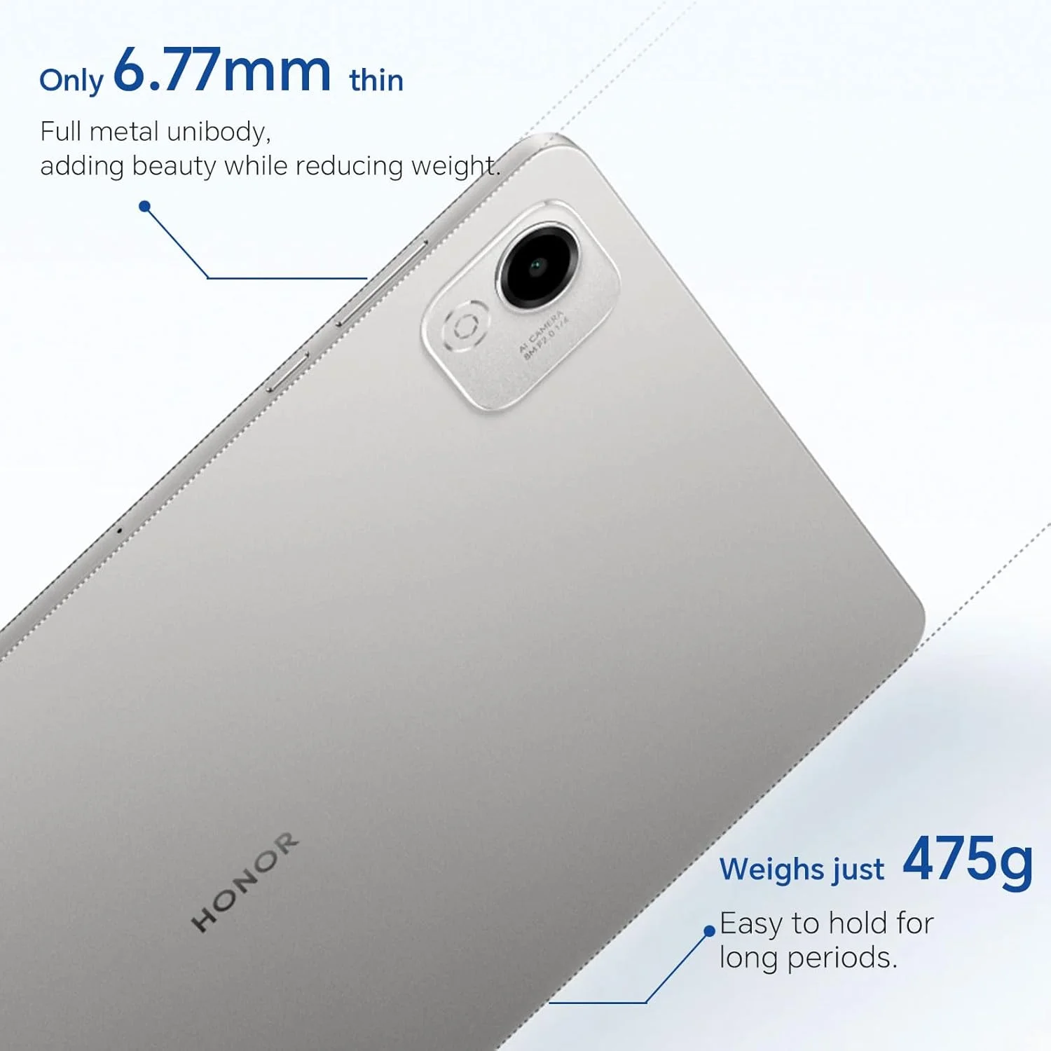 تبلت آنر Pad X9a با 6 گیگابایت رم و 128 گیگابایت حافظه داخلی، صفحه نمایش 11.5 اینچی 120 هرتز 2.5K Fullview، پردازنده Snapdragon 685، باتری 8300mAh، اندروید 15، نسخه WiFi، خاکستری تبلت آنر Pad X9a با 6 گیگابایت رم و 128 گیگابایت حافظه داخلی، صفحه نمایش 11.5 اینچی 120 هرتز 2.5K Fullview، پردازنده Snapdragon 685، باتری 8300mAh، اندروید 15، نسخه WiFi، خاکستری