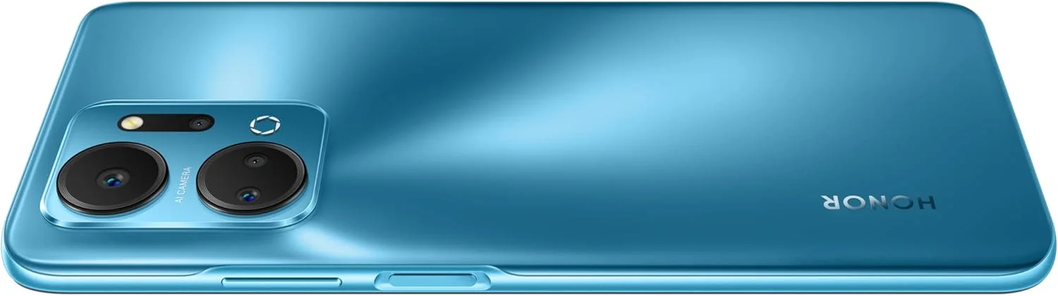 گوشی موبایل آنر X7a آنلاک شده، صفحه نمایش 6.74 اینچی فول ویو 90 هرتز، دوربین چهارگانه 50 مگاپیکسلی با باتری 5330 میلی آمپر ساعتی، 4 گیگابایت + 128 گیگابایت، اندروید 12 آبی اقیانوسی