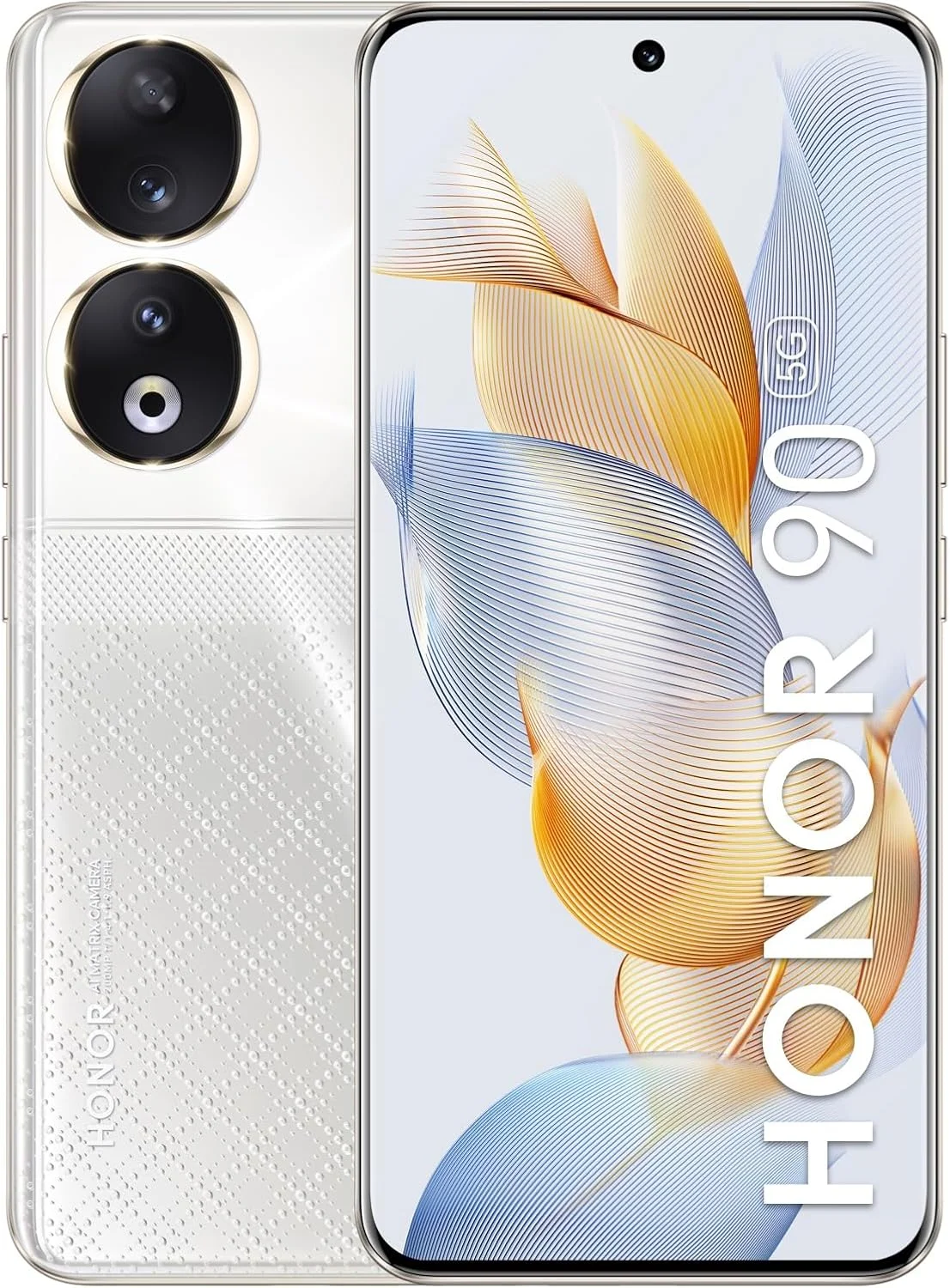 گوشی موبایل آنر 90 دو سیم کارت 512 گیگابایت رام + 12 گیگابایت (فقط GSM | بدون CDMA) نسخه بین المللی کارخانه آنلاک شده 5G (نقره ای الماسی)