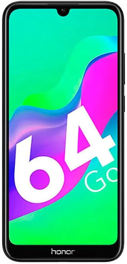 گوشی موبایل آنر 8A 2020 - صفحه نمایش 6.09 اینچی Dewdrop FullView، دو سیم کارت، 64 گیگابایت حافظه داخلی، دوربین پشتی 13 مگاپیکسلی، حسگر اثر انگشت و بازگشایی قفل با چهره - دستگاه رسمی انگلستان، مشکی