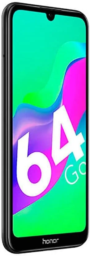 گوشی موبایل آنر 8A 2020 - صفحه نمایش 6.09 اینچی Dewdrop FullView، دو سیم کارت، 64 گیگابایت حافظه داخلی، دوربین پشتی 13 مگاپیکسلی، حسگر اثر انگشت و بازگشایی قفل با چهره - دستگاه رسمی انگلستان، مشکی