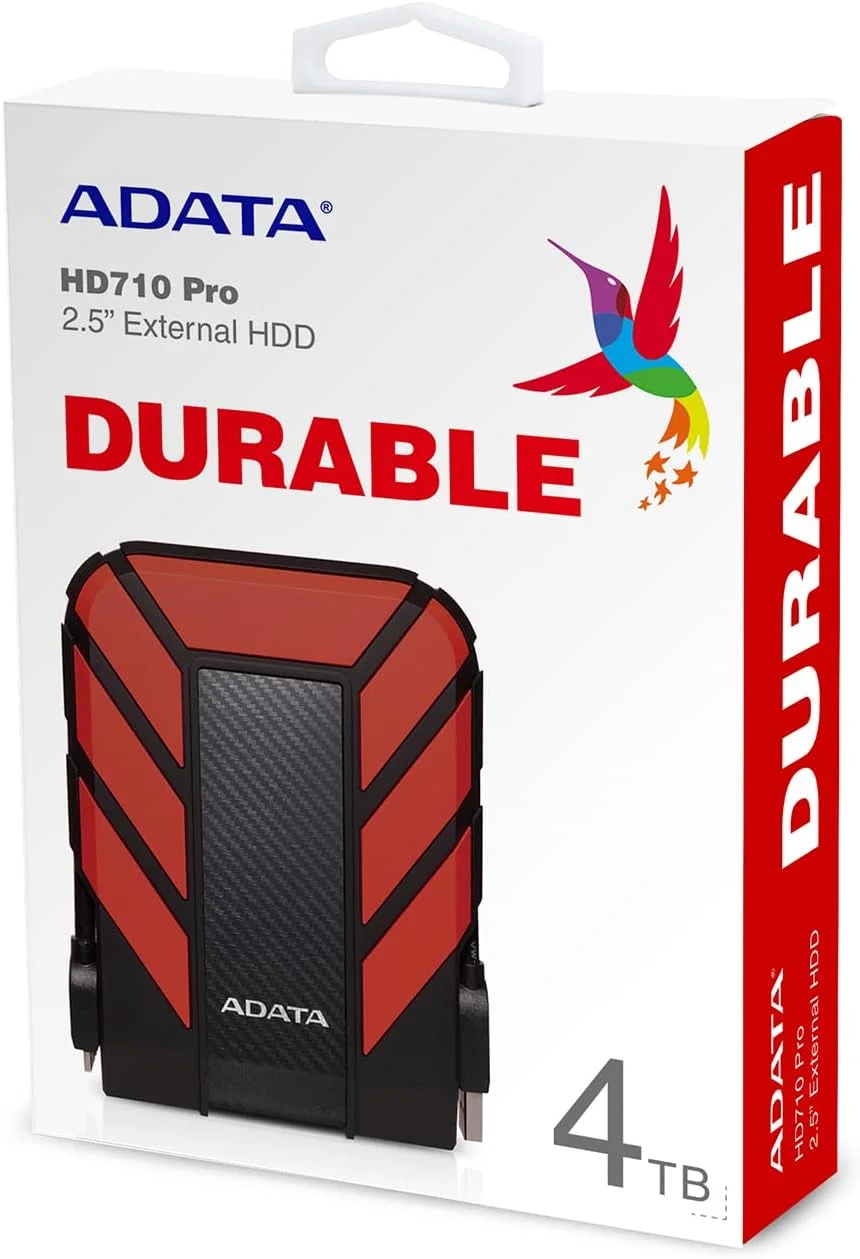 هارد اکسترنال ای دیتا مدل Dashdrive Durable HD710 Pro AHD710P-2TU31-CRD با رابط USB 3.1 ظرفیت 2 ترابایت - قرمز هارد اکسترنال ای دیتا مدل Dashdrive Durable HD710 Pro AHD710P-2TU31-CRD با رابط USB 3.1 ظرفیت 2 ترابایت - قرمز