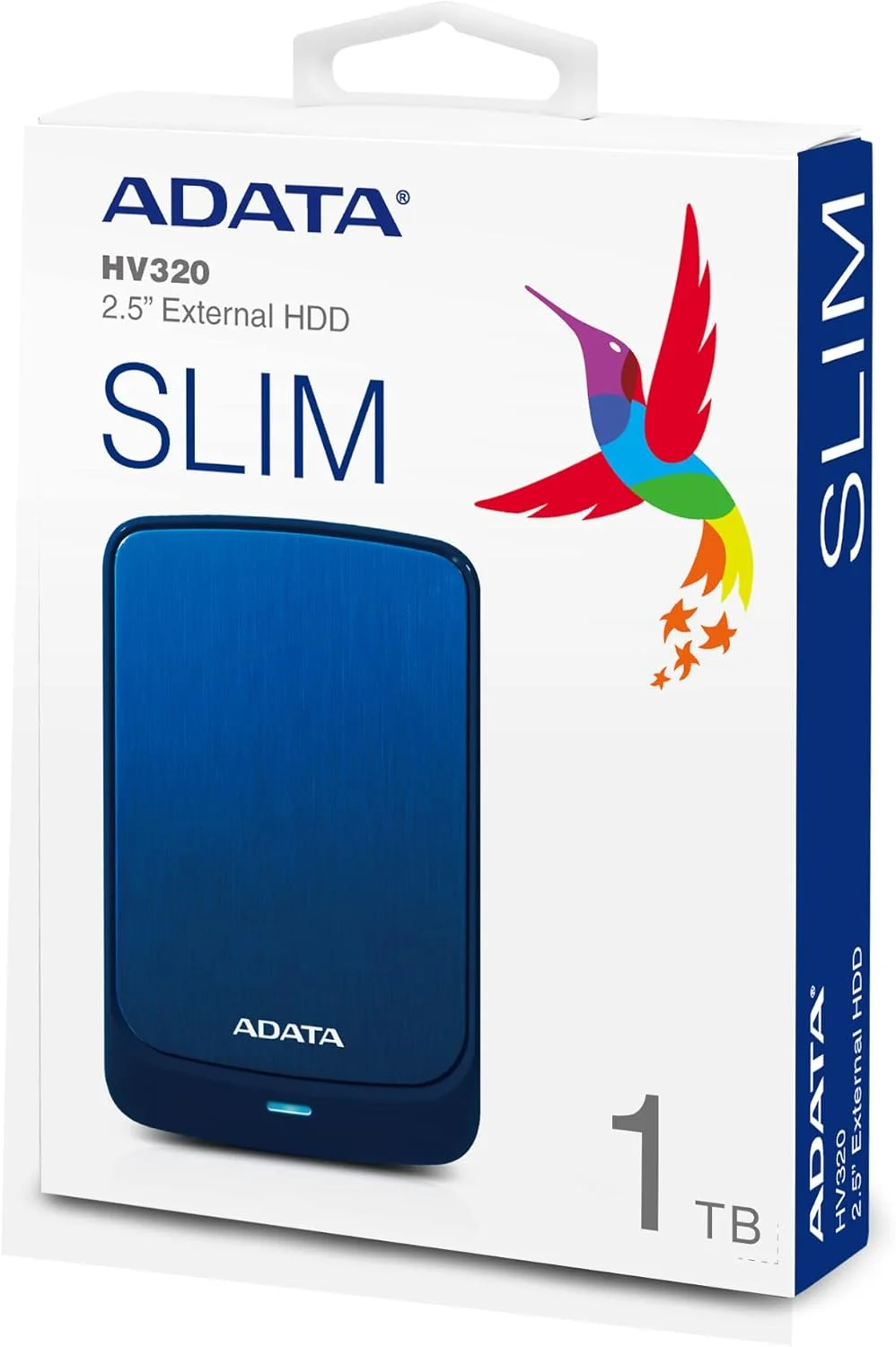 هارد اکسترنال ای دیتا HV320 مدل AHV320-1TU31-CBL ظرفیت 1 ترابایت، سایز 2.5 اینچ، USB 3.0 - آبی هارد اکسترنال ای دیتا HV320 مدل AHV320-1TU31-CBL ظرفیت 1 ترابایت، سایز 2.5 اینچ، USB 3.0 - آبی