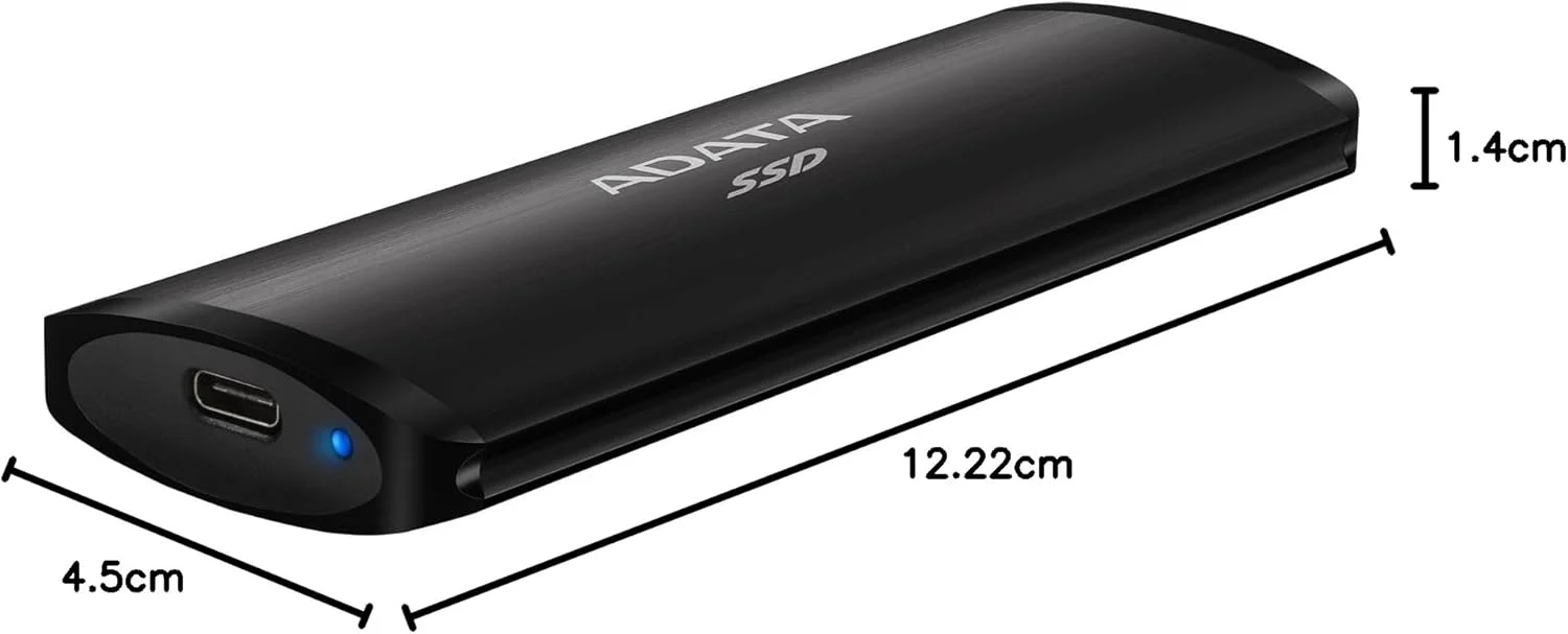 ADATA ADATA SE760 1 ترابایت SSD اکسترنال قابل حمل USB-C 3.2 نسل 2 مشکی ADATA ADATA SE760 1 ترابایت SSD اکسترنال قابل حمل USB-C 3.2 نسل 2 مشکی