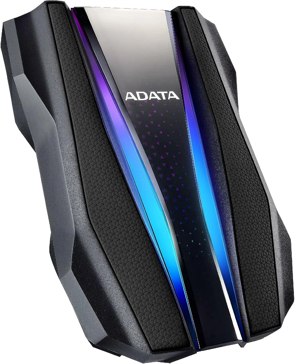 هارد اکسترنال ای دیتا HD770، 2.5 اینچی، USB 3.2، ظرفیت 2 ترابایت، مشکی، طراحی مقاوم، نورپردازی RGB، ضد آب و گرد و غبار IP68، مقاوم در برابر ضربه