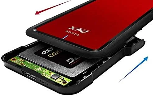 محفظه 2.5 اینچی Adata برای هارد دیسک/اس اس دی اکسترنال Aex500u3 قرمز محفظه 2.5 اینچی Adata برای هارد دیسک/اس اس دی اکسترنال Aex500u3 قرمز