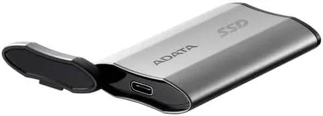 حافظه اس اس دی اکسترنال ای دیتا مدل SD810 ظرفیت 4000 گیگابایت، USB-C 3.2، خاکستری