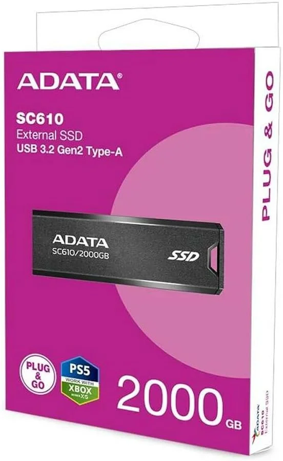درایو SSD اکسترنال ای دیتا مدل SC610 با رابط USB 3.2 | ظرفیت 2000 گیگابایت درایو SSD اکسترنال ای دیتا مدل SC610 با رابط USB 3.2 | ظرفیت 2000 گیگابایت