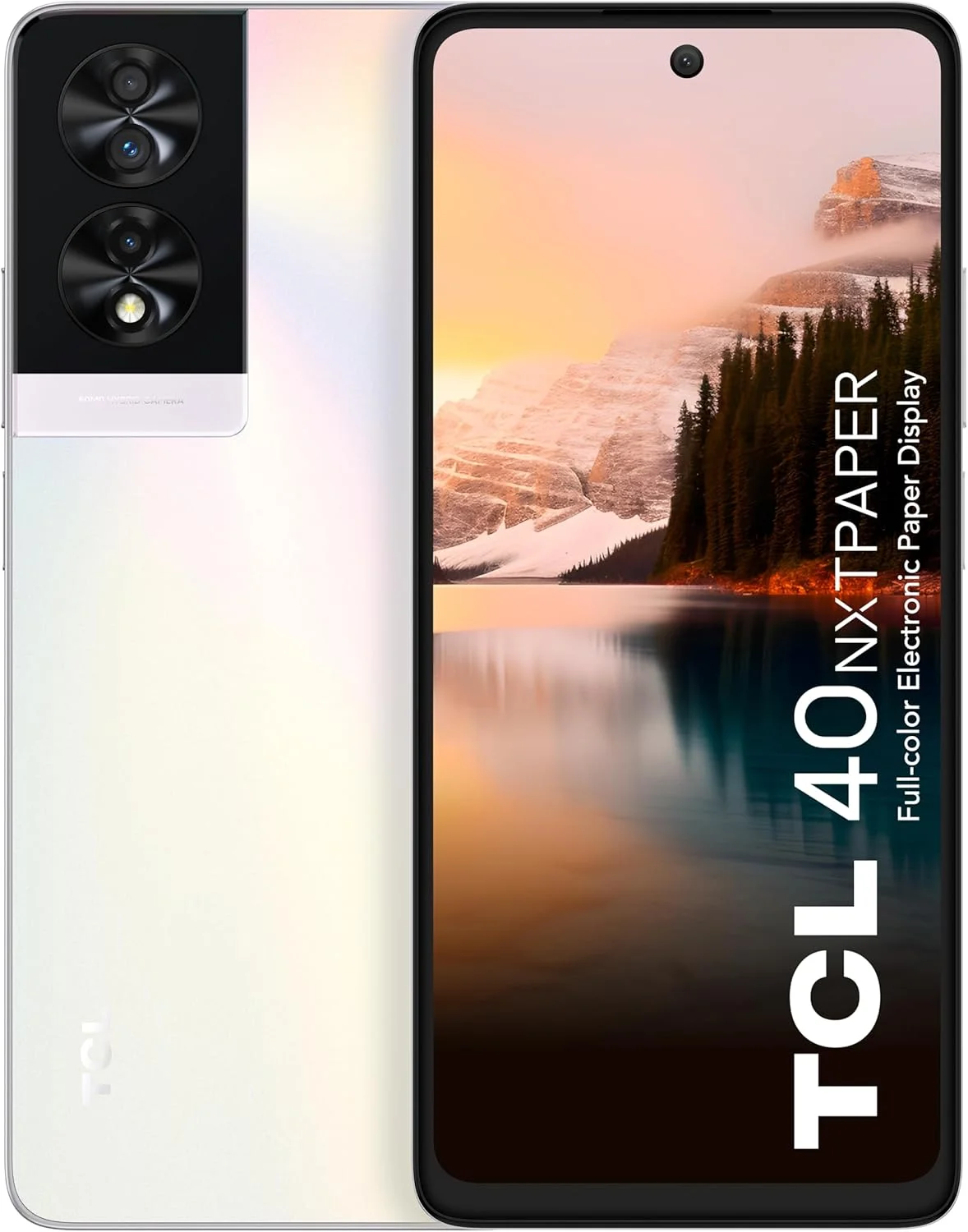 گوشی موبایل TCL 40 NxtPaper دو سیم کارت 256 گیگابایت حافظه داخلی + 8 گیگابایت رم (فقط GSM | بدون CDMA) نسخه بین المللی آنلاک فابریک 4G/LTE (صدفی)