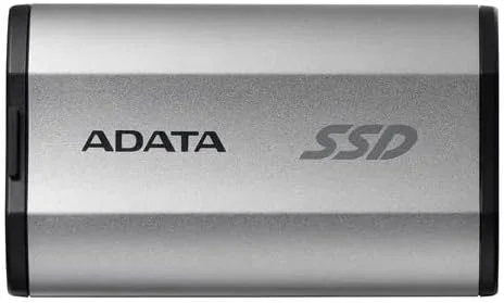 حافظه اس اس دی اکسترنال ای دیتا مدل SD810 ظرفیت 4000 گیگابایت، USB-C 3.2، خاکستری