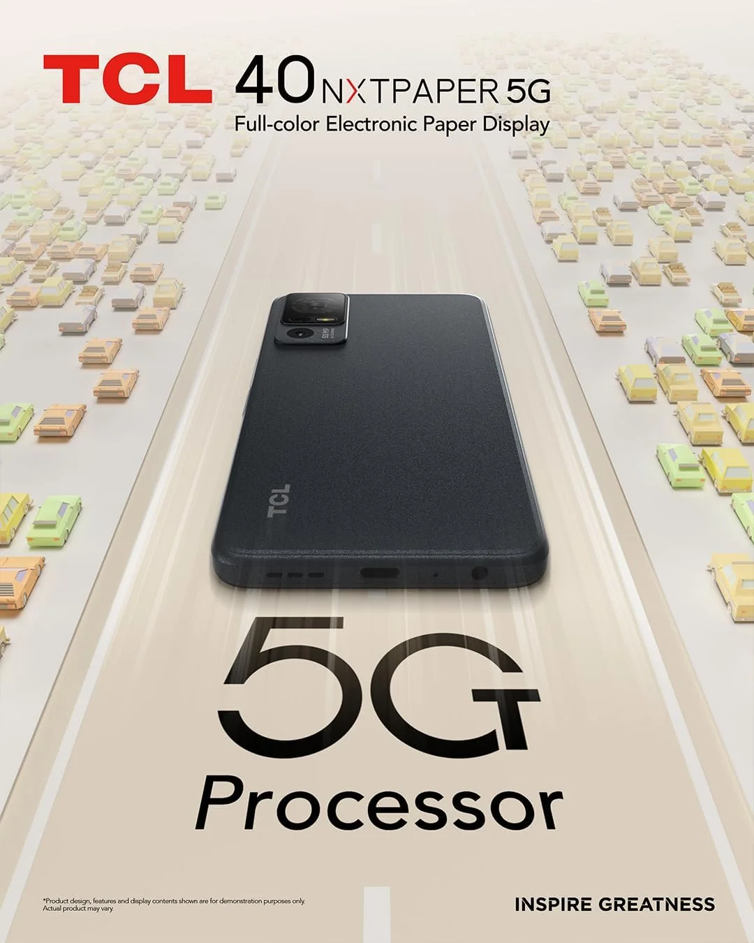 گوشی موبایل تی سی ال 40 NxtPaper دو سیم کارت 256 گیگابایت حافظه داخلی + 6 گیگابایت رم (فقط GSM | بدون CDMA) نسخه بین المللی آنلاک شده کارخانه ای 4G/LTE - رنگ مشکی ستاره ای