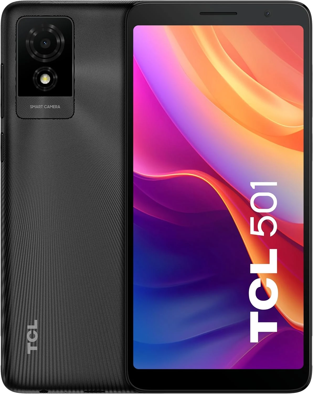 گوشی موبایل دو سیم کارته TCL 501 با حافظه داخلی 32 گیگابایت و رم 2 گیگابایت (فقط GSM | بدون CDMA) نسخه بین المللی - مشکی