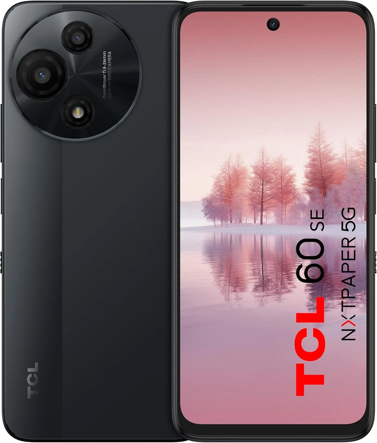 گوشی هوشمند TCL 60 SE NxtPaper دو سیم کارت 256 گیگابایت حافظه داخلی + 8 گیگابایت رم (فقط GSM | بدون CDMA) نسخه بین المللی آنلاک کارخانه ای 5G (خاکستری فضایی)