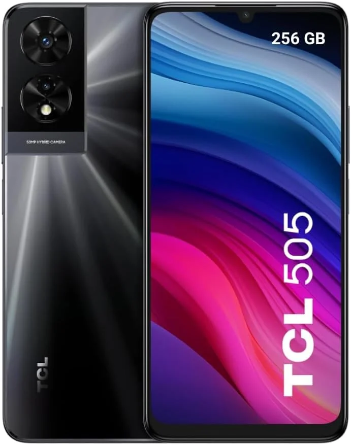 گوشی موبایل TCL 505 دو سیم کارت 256 گیگابایت رام + 8 گیگابایت رم (فقط GSM | بدون CDMA) کارخانه آنلاک شده 4G/LTE (خاکستری فضایی) - نسخه بین المللی