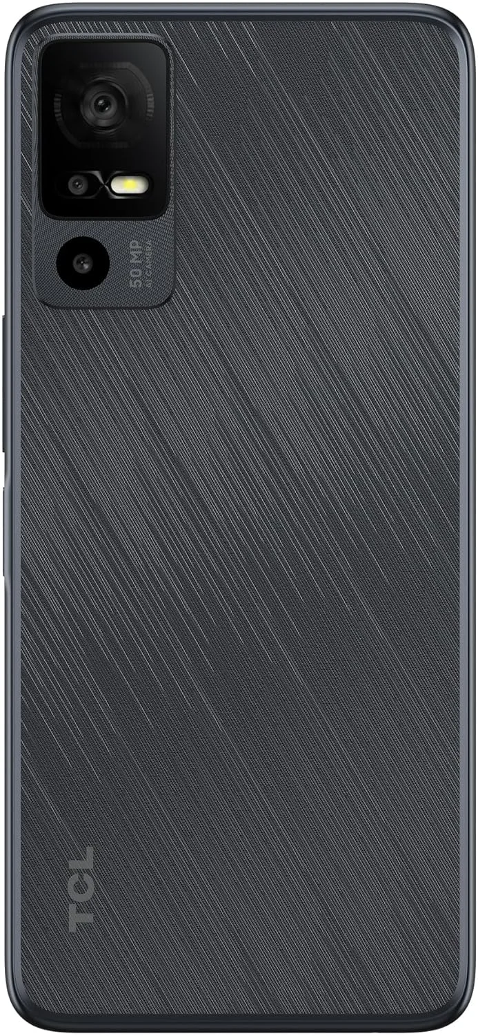 گوشی هوشمند TCL 40 R 5G، حافظه 64 گیگابایت + رم 4 گیگابایت، صفحه نمایش 6.6 اینچی، باتری 5000 میلی آمپر - خاکستری تیره