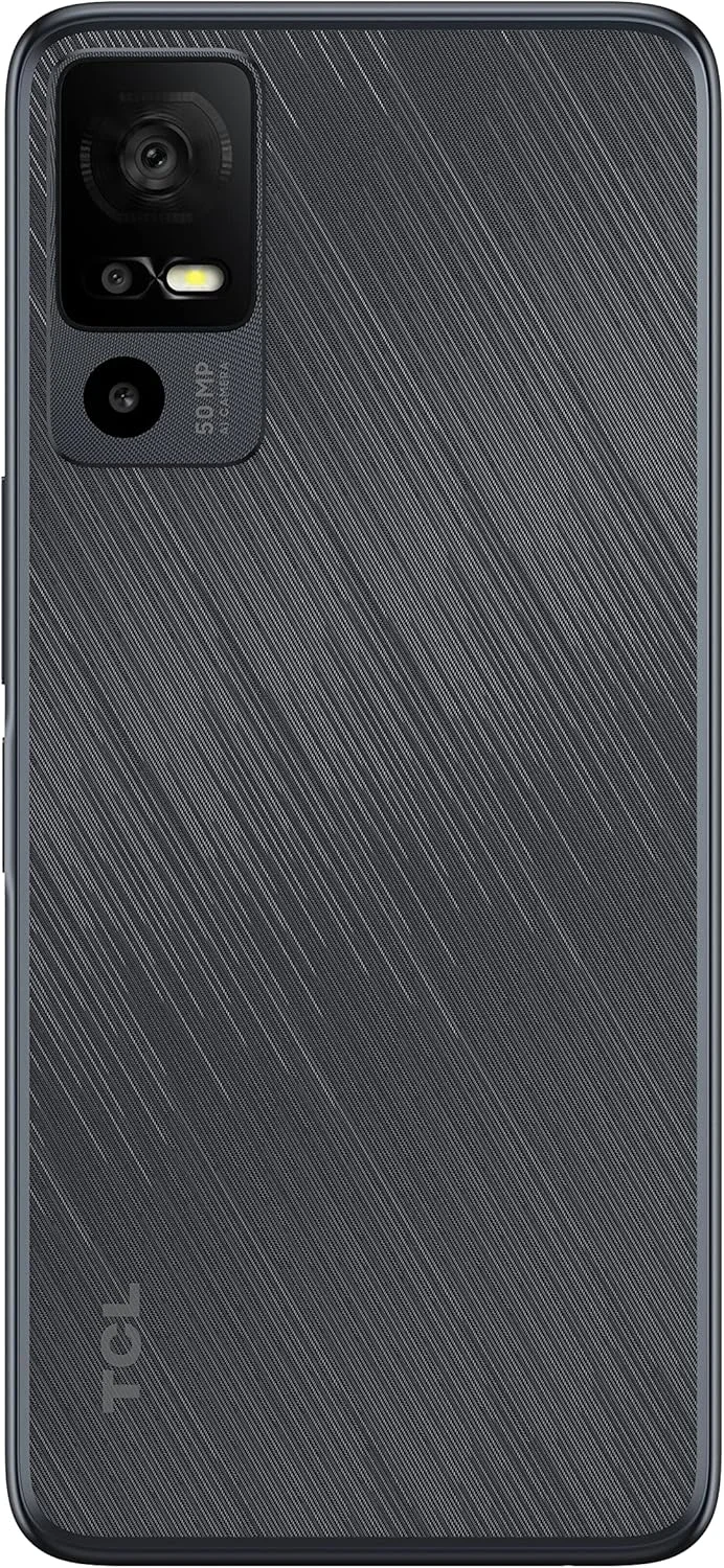 گوشی هوشمند TCL 40 R 5G، حافظه 64 گیگابایت + رم 4 گیگابایت، صفحه نمایش 6.6 اینچی، باتری 5000 میلی آمپر - خاکستری تیره
