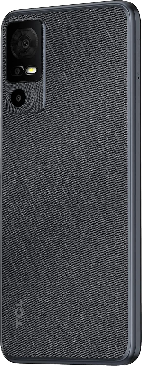 گوشی هوشمند TCL 40 R 5G، حافظه 64 گیگابایت + رم 4 گیگابایت، صفحه نمایش 6.6 اینچی، باتری 5000 میلی آمپر - خاکستری تیره
