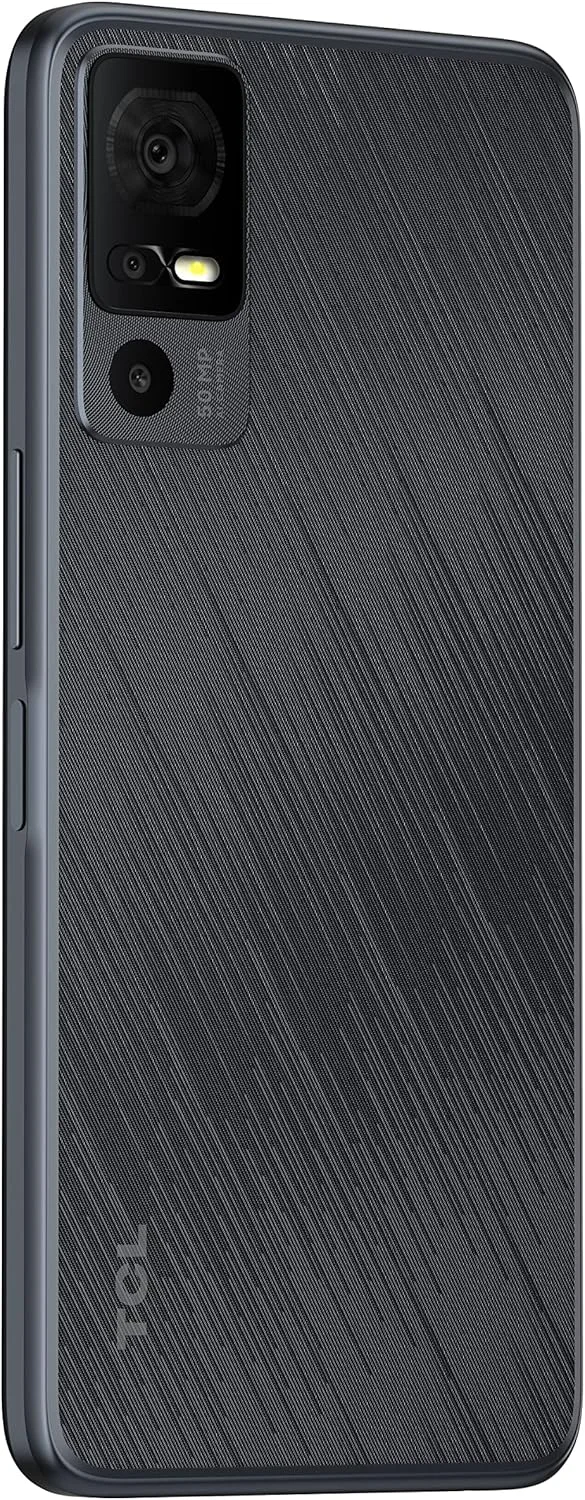 گوشی هوشمند TCL 40 R 5G، حافظه 64 گیگابایت + رم 4 گیگابایت، صفحه نمایش 6.6 اینچی، باتری 5000 میلی آمپر - خاکستری تیره