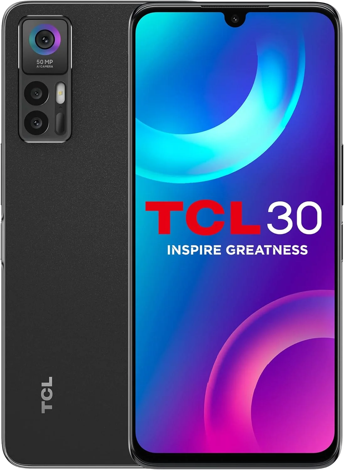 گوشی موبایل TCL 30 بدون سیم کارت 64 + 4 گیگابایت، صفحه نمایش 6.67 اینچی FHD+ AMOLED، دوربین 50 مگاپیکسلی با وضوح بالا، 5000 میلی آمپر ساعت