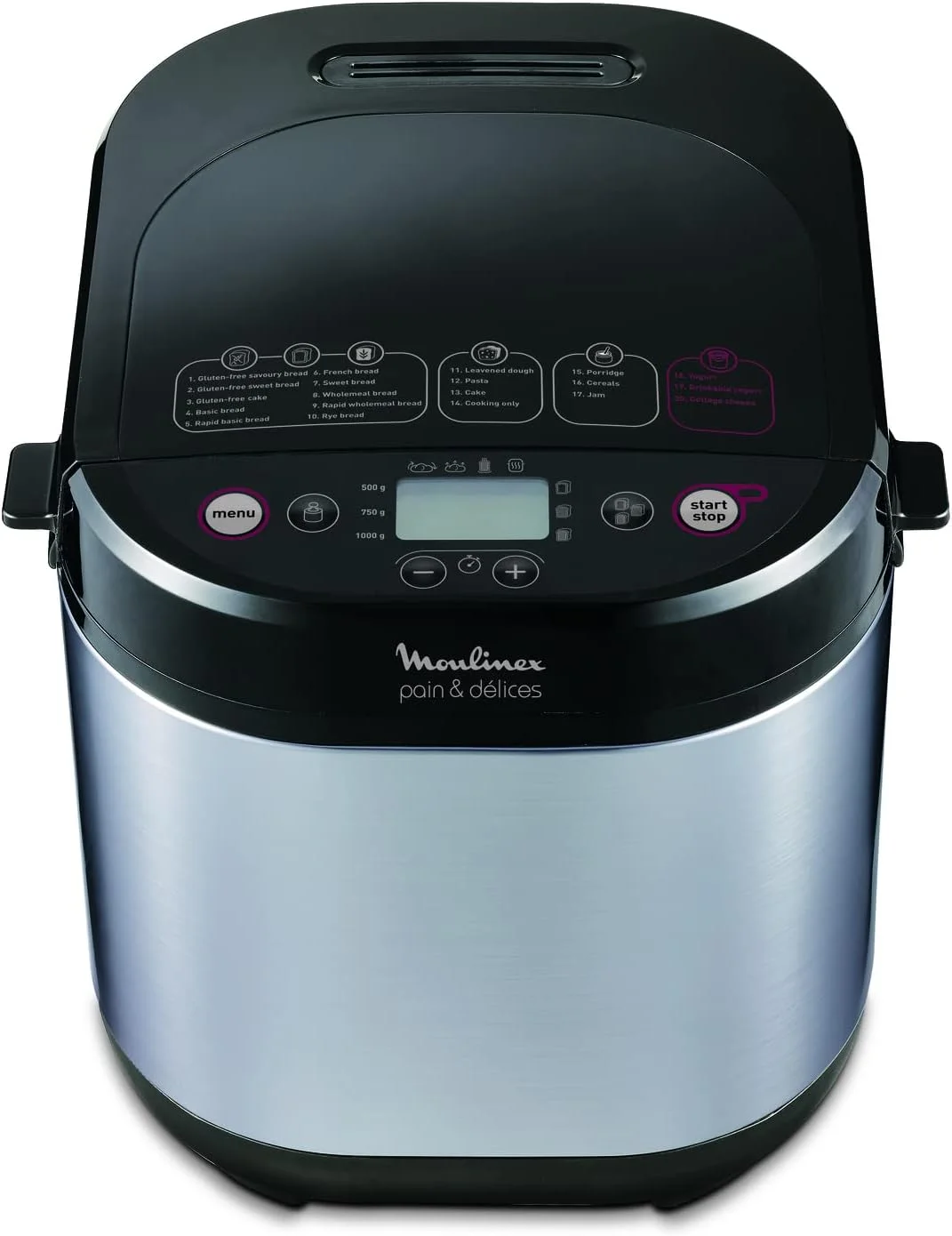 دستگاه نان ساز و شیرینی پز مولینکس مدل OW240E30 با عملکرد تهیه ماست - فلزی/مشکی