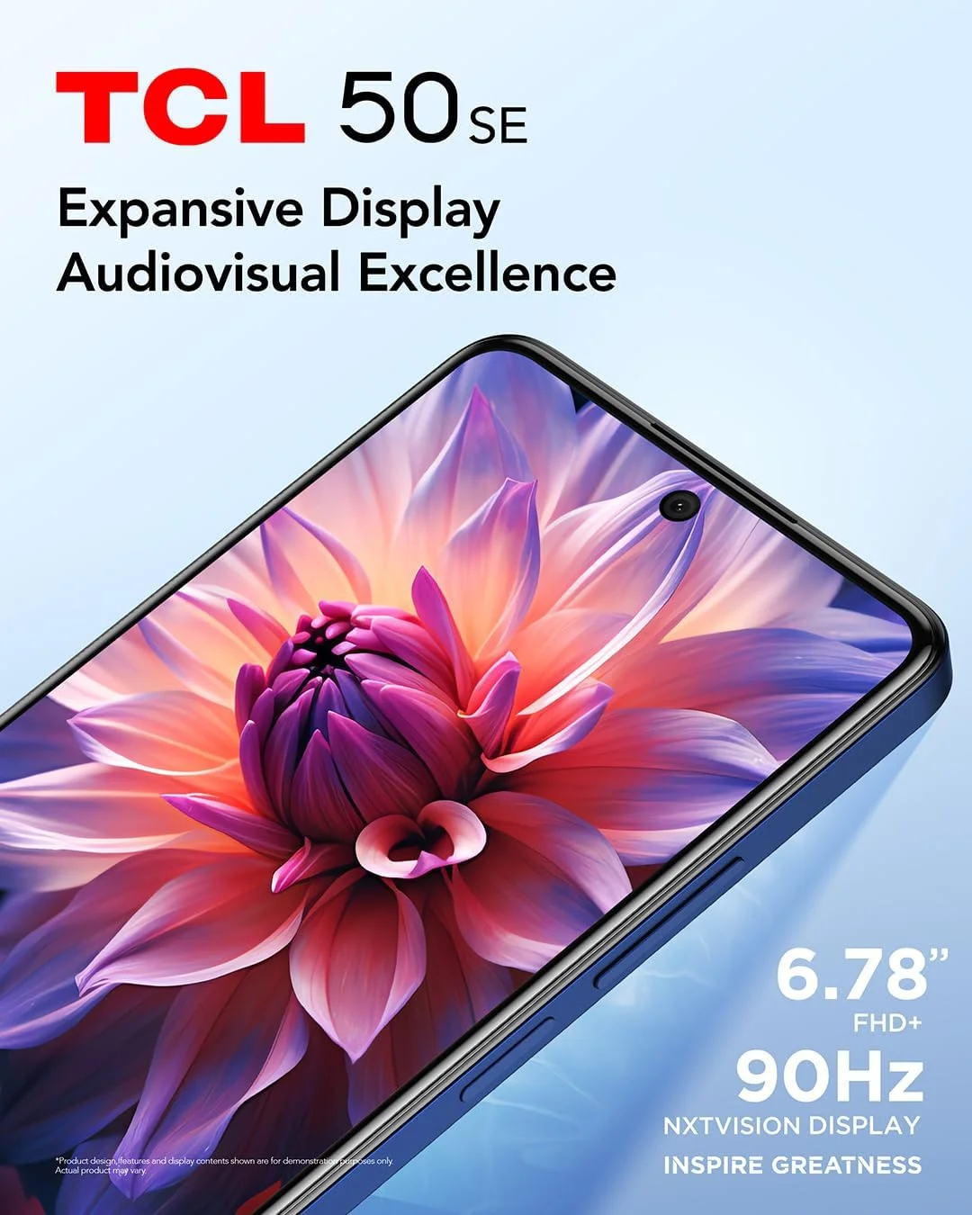 گوشی موبایل TCL 50 SE دو سیم کارت 256 گیگابایت رام + 6 گیگابایت رم (فقط GSM | بدون CDMA) نسخه بین المللی آنلاک شده کارخانه ای 4G/LTE (آبی نیمه شب) گوشی موبایل TCL 50 SE دو سیم کارت 256 گیگابایت رام + 6 گیگابایت رم (فقط GSM | بدون CDMA) نسخه بین المللی آنلاک شده کارخانه ای 4G/LTE (آبی نیمه شب)